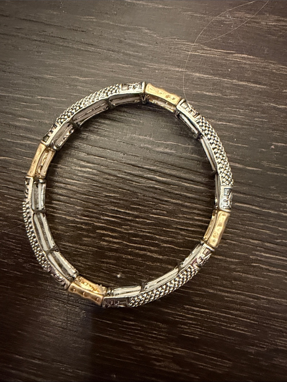 Two-Tone Silver and Gold Women's Link Bracelet
